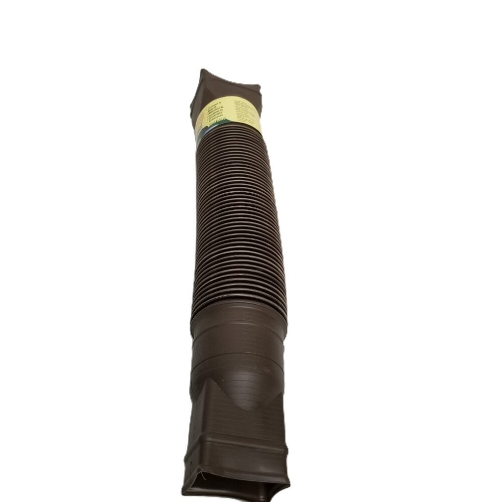 Amerimax Flex-A-Spout Downspout Extension Brown 55 Inch Gutter Drainage